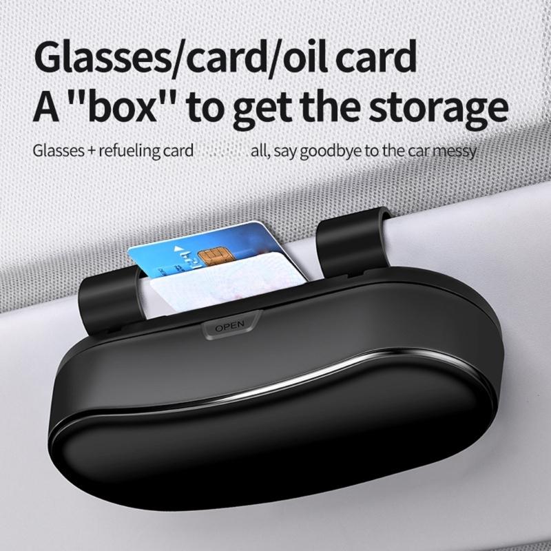 Schutz-Aufbewahrungsetui für Brillen Auto SUV Sonnenblenden Sonnenbrillen-Aufbewahrungsetui Sonnenblenden Brillenhalter Etui Organizer Box
