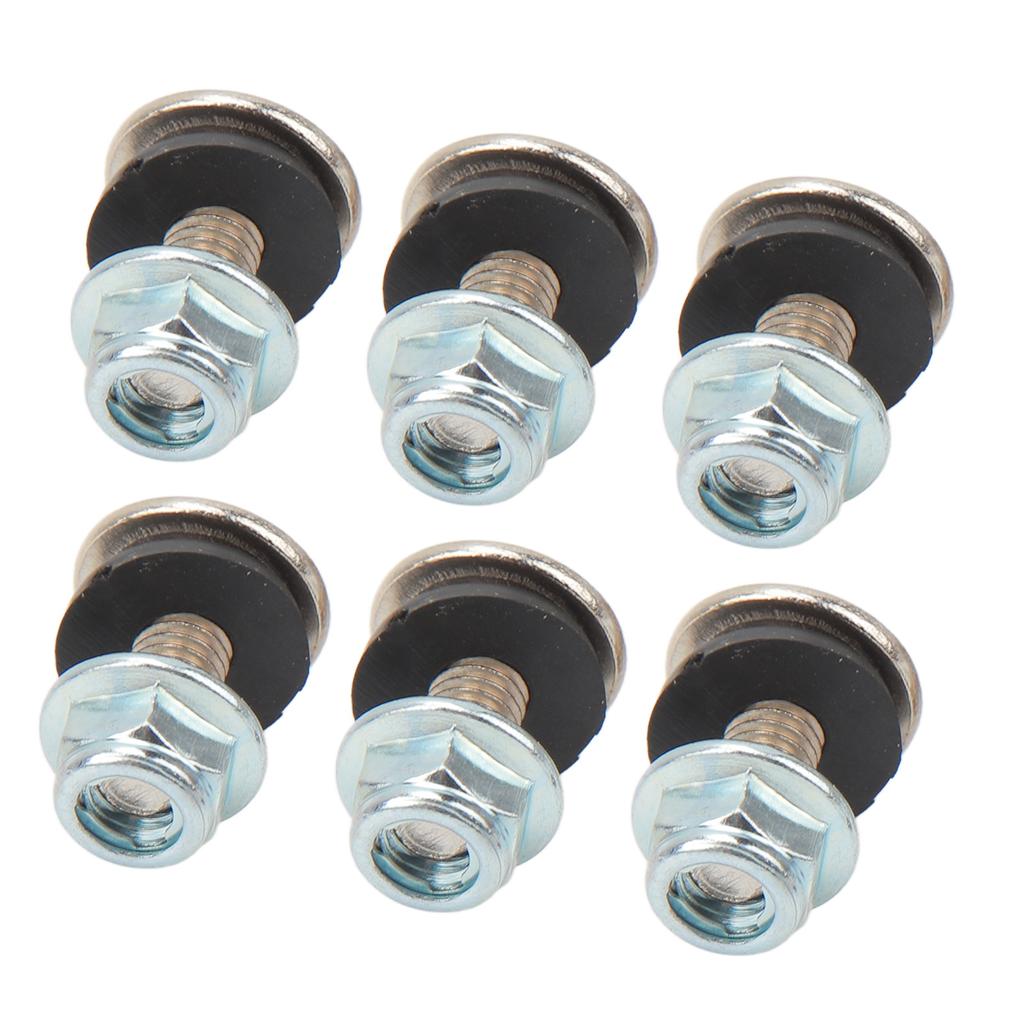 16 Set Mudguard Bolt Washer Nut Screw Kit M6 Thread Fixing Kit for 50cc 70cc 90cc 110cc 125cc ATV Quad 4 Wheeler