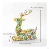 Deer Figurine Tabletop Sculpture Resin Animal Statue for Entryway, Cellar Rack Cabinet, Study