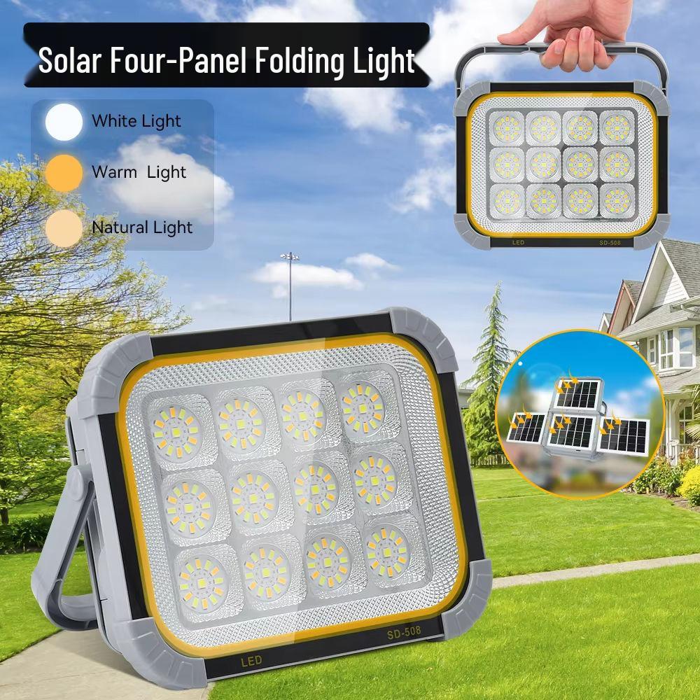 Solar-Ultrahelle Wasserdichte Wiederaufladbare Outdoor-Flutlichtleuchte