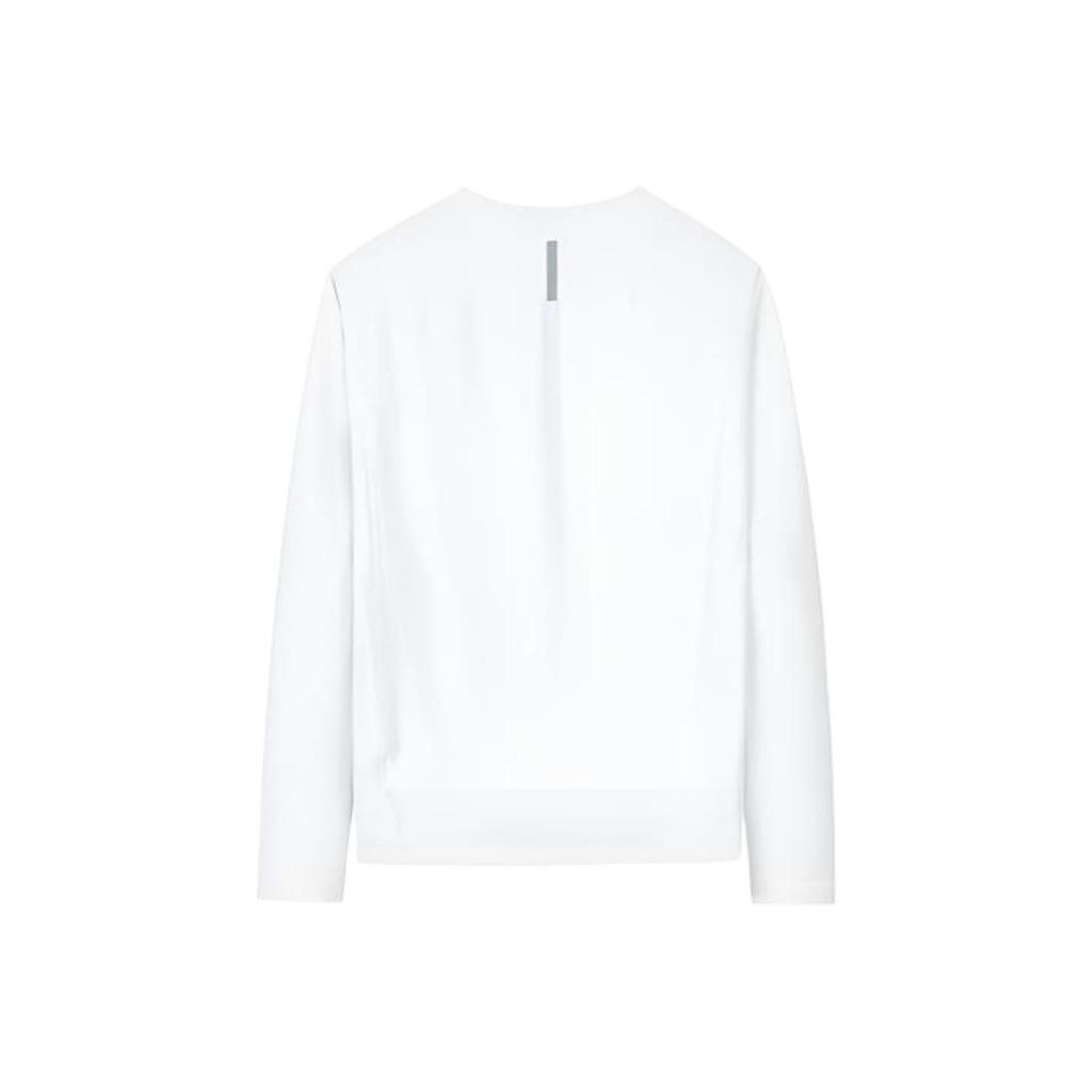 Nike T-Shirt Round Neck Reflective Logo Comfortable Long Sleeve Kids tops Pure-White NY2412084GS-003