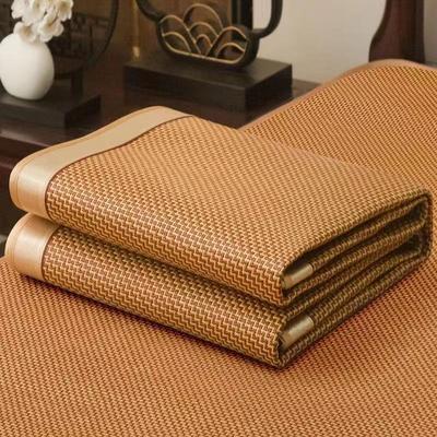 Summer Mat Rattan Mat Three-Piece Lunch Break Bed Foldable Student Dormitory Thickened Mat Ice Silk Mat Soft Mat