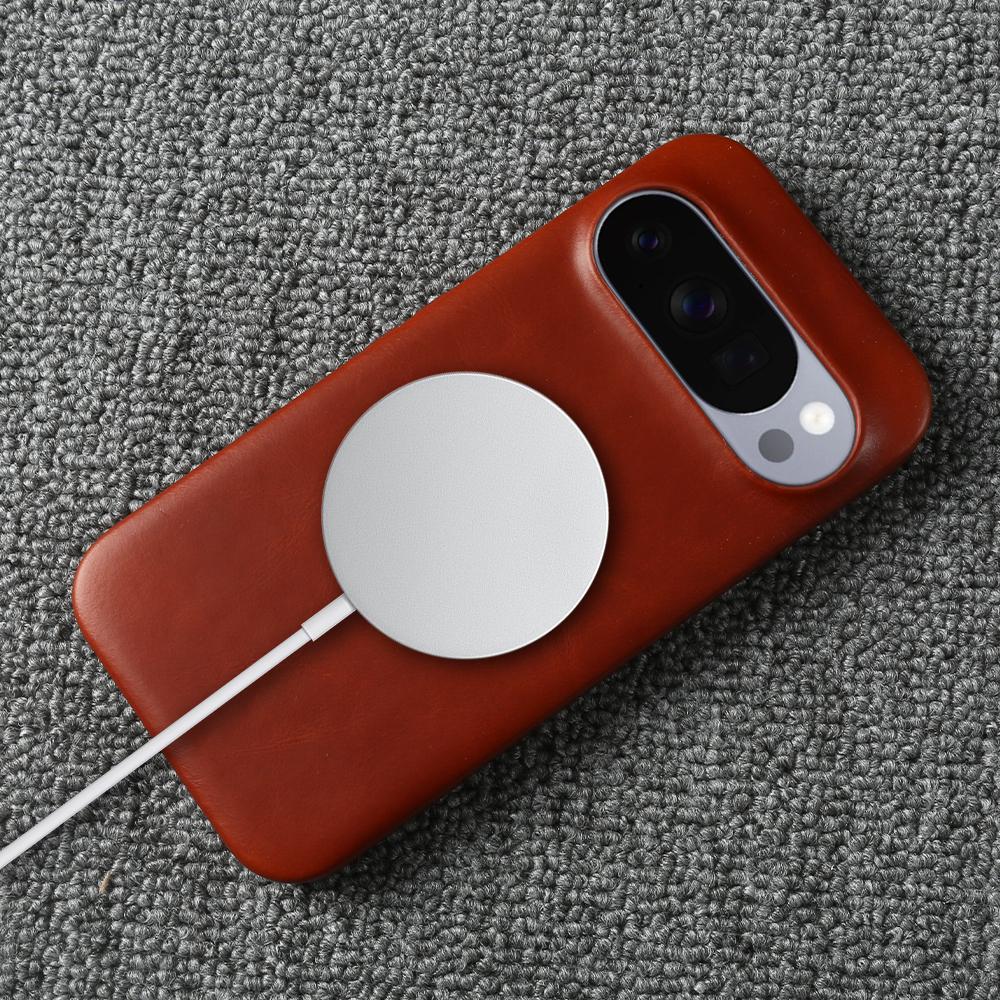 Pro Magsafe Originální kožené magnetické pouzdro pro Google Pixel 10 9 Pro XL 8 6A 7 Pro Vintag Oil Wax Business Kryt na telefon Zadní Coque