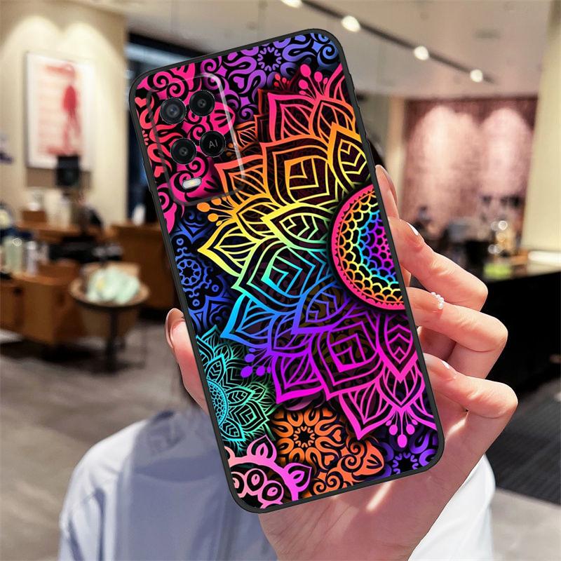 Mandala Case For Oppo A94 A54 A40 A60 A80 A98 A78 A18 A38 A58 A16 A76 A96 A17 A77 A74 A57S A15 Cover