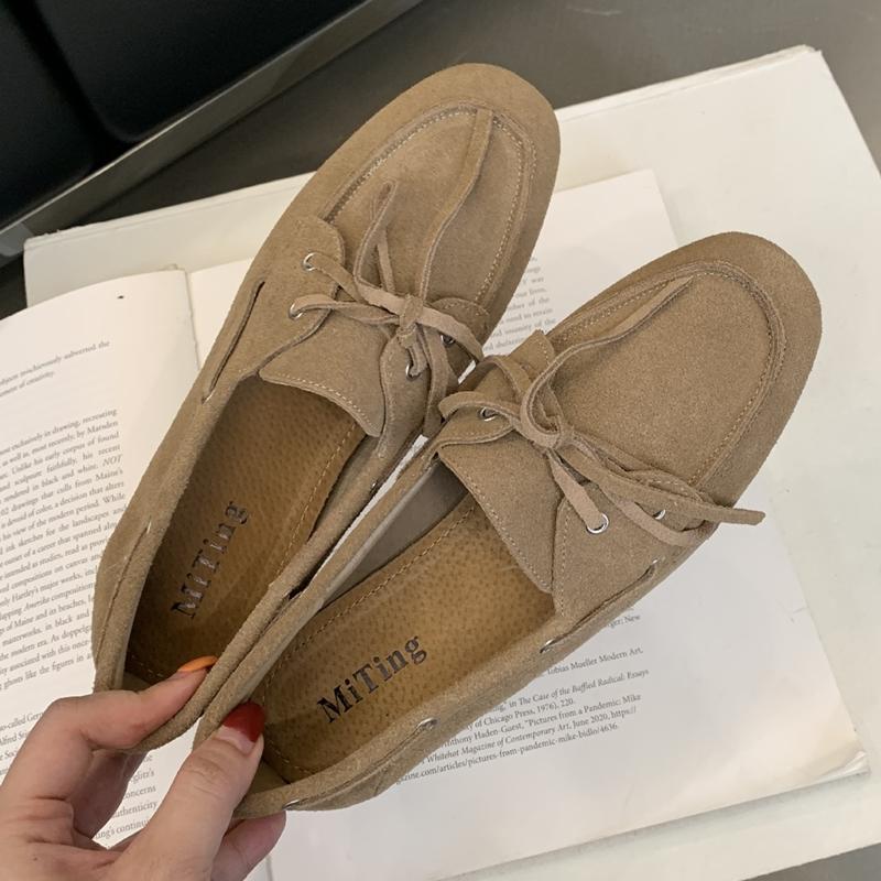 Fashion AIYUQI Women's Beanie Shoes British Style 2025 New New Retro Flat Shoes Female Large Size Slip-on Loafers For Women