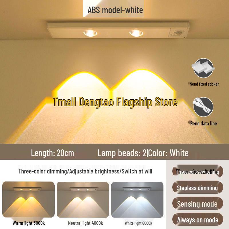 

Rechargeable Wireless Motion Sensor Light Strip for Cabinets and Wardrobes