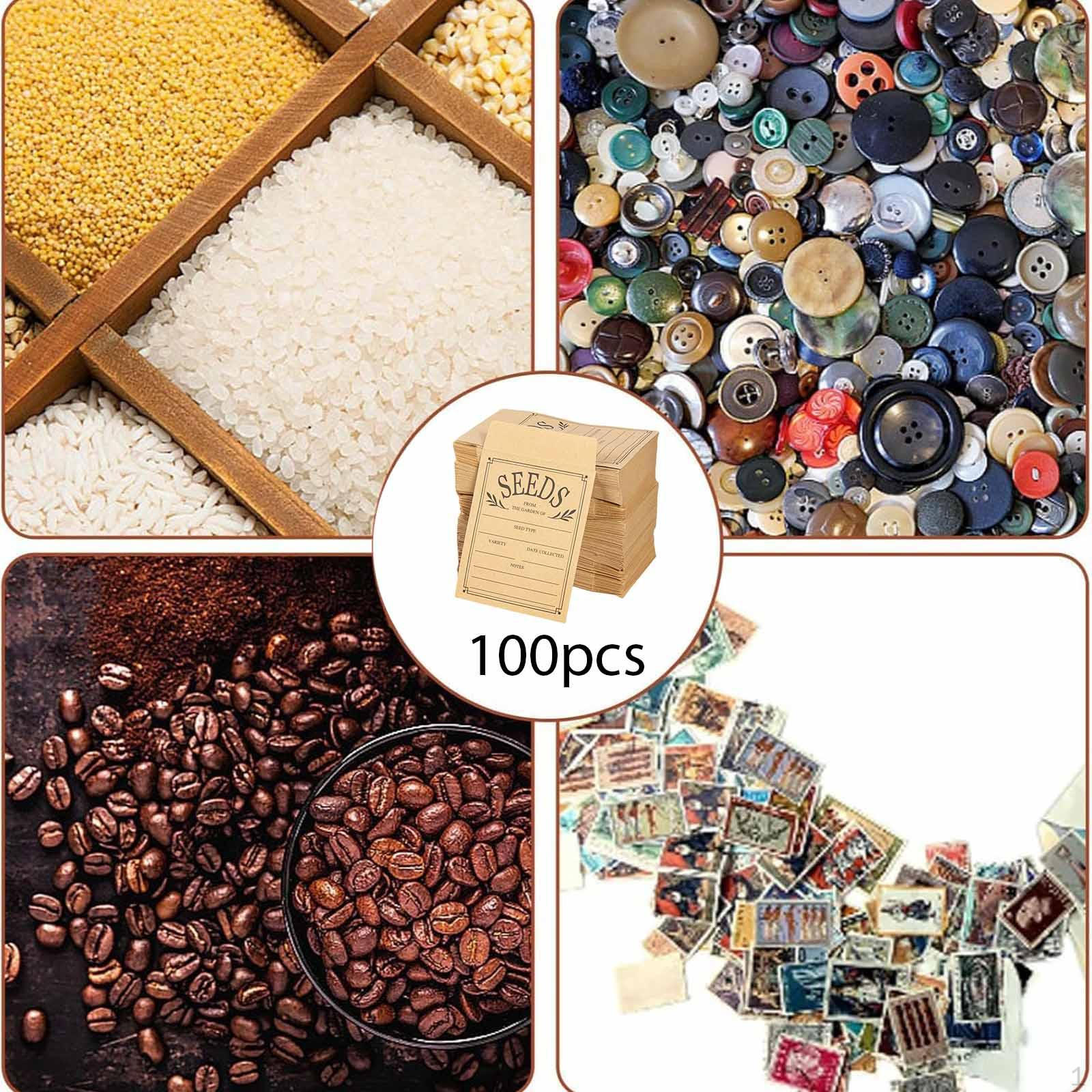 

100 шт. Конверты Многоразовый контейнер-органайзер Пакеты для организации мелких предметов Хранение цветов