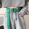 Korean Style Double Ring Buckle Casual Adjustable Waistband INS Canvas Belt  for Jeans