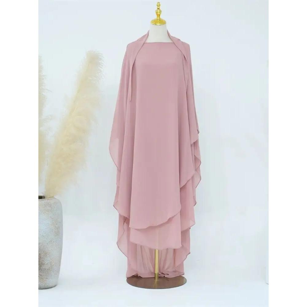 

Рамадан Химар Абая Саудовская Аравия Турция Ислам Мусульманский Хиджаб Платье Одежда для Молитвы Абая для Женщин Кебая Халат Femme Musulmane One Size розовый