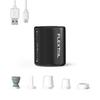 FLEXTAILGEAR TINY PUMP 2 Tragbare Elektrische Luftpumpe, Leichteste, 4Kpa, Typ-C Wiederaufladbar, 800mAh, Bläst auf und entleert Schwimmtiere, Kompressionsbeutel,