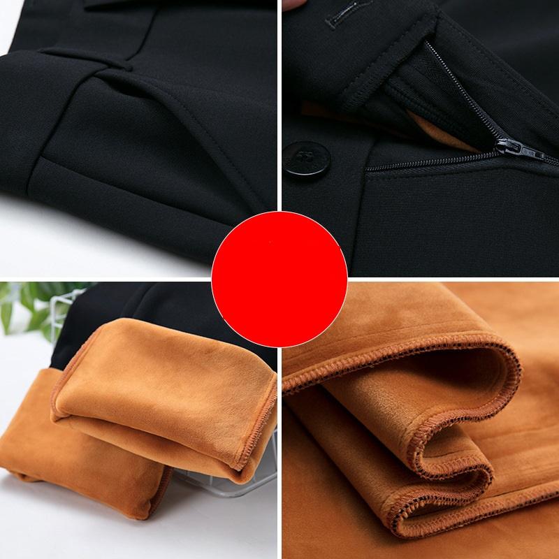 Dámské ležérní legíny Elastické s vysokým pasem Pracovní kalhoty Kalhoty pro tlusté muže Podzim Zima Dojíždění Společenské kalhoty Rovné kalhoty