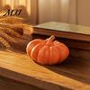 Tabletop Pumpkin Sculpture Halloween Ornaments, Resin Delicate Texture Stable Sculpture, Spotted Retro Textured Accents, for TV Cabinet