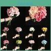 Exquisite 46cm Artificial Hydrangea Bouquet Of Real Touch Fake Silk Flowers For Bridal Wedding Home Decor