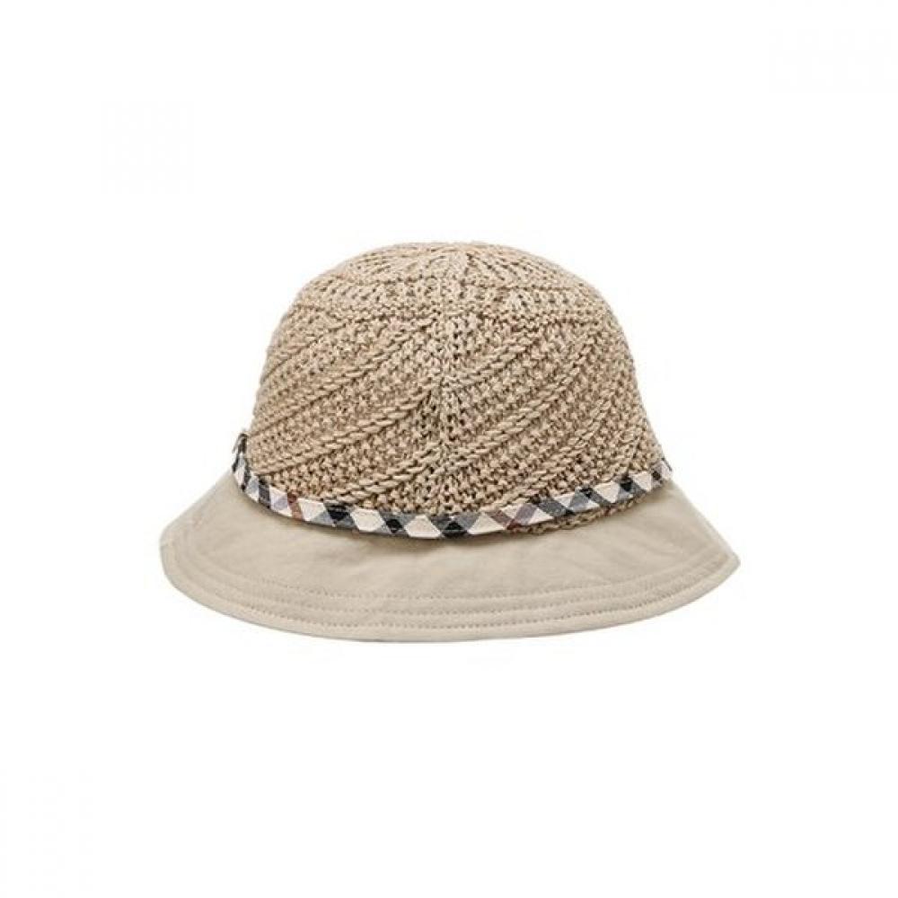 Daks Rafia Cotton Blend Check Strap Bucket Hat Dbhe5e226w2