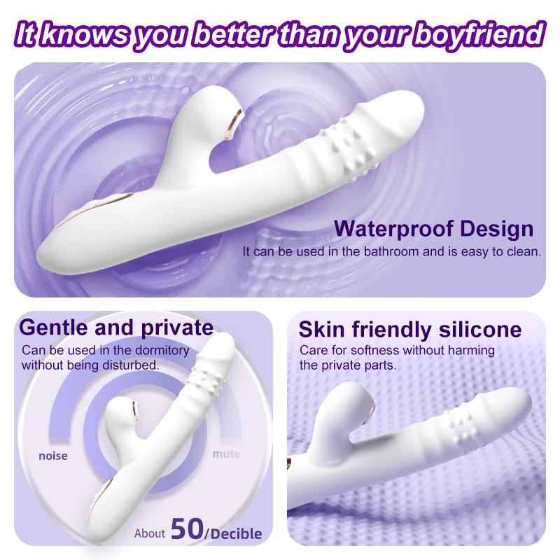 Vibrators Thrusting Dildo for Women 10 Vibration Thrust Rotating Mode Clit G Spot Stimulator Sex Toys for Couple Pleasure
