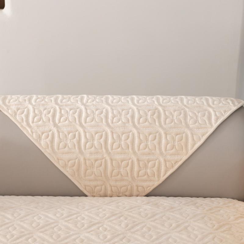 Fashionable Embroidered Plush Sofa Cushion Home Living Room Decoration Anti Slip Backrest Towel Modern Minimalist All Inclusive Universal Sofa Cover