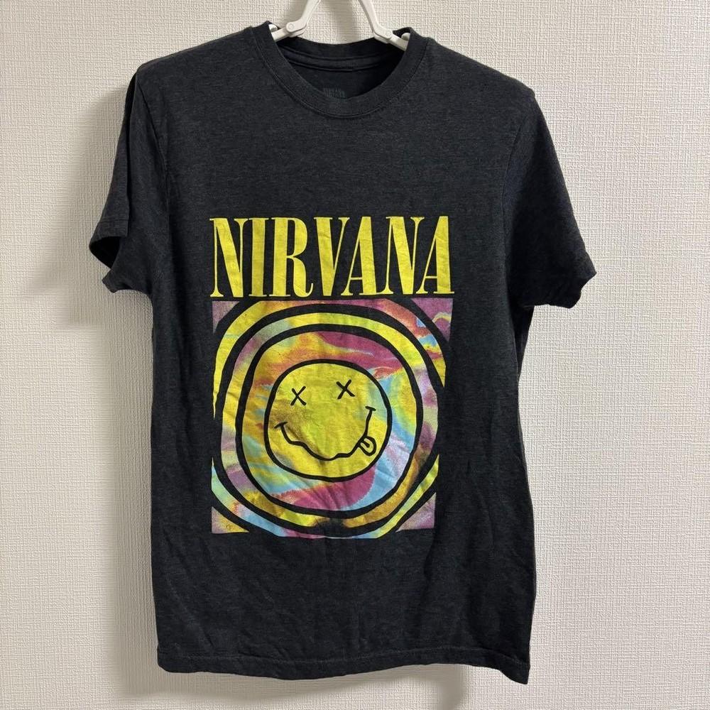 26 NIRVANA swirl T-shirt dark grey Unisex T-Shirt L