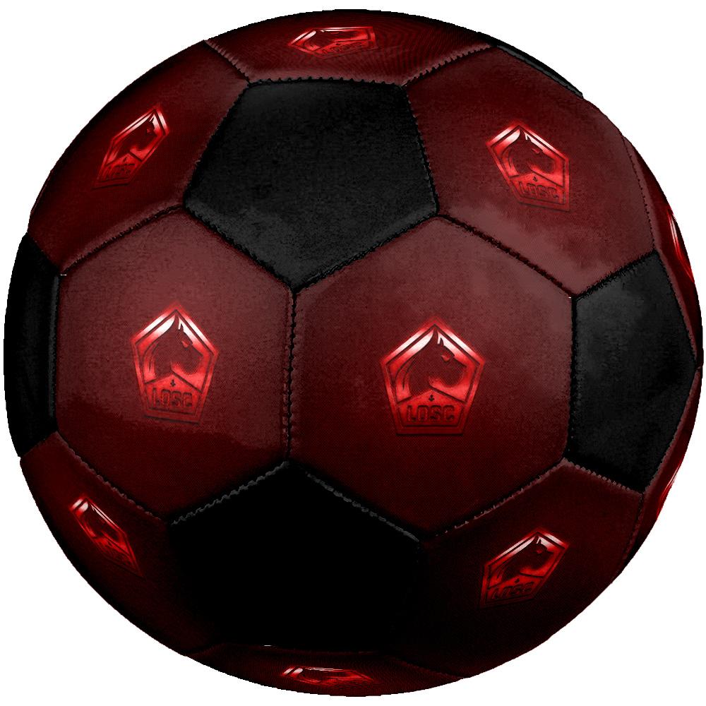 LOSC Lille Soccer Ball Colorful All Ages Machine Stitched PVC Competition Ready Durable High-Bounce.SIZE5
