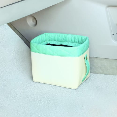 Tsuchiya Yac Car Interior Supplies Lattice Dust Box Chiffon Mint PF-381