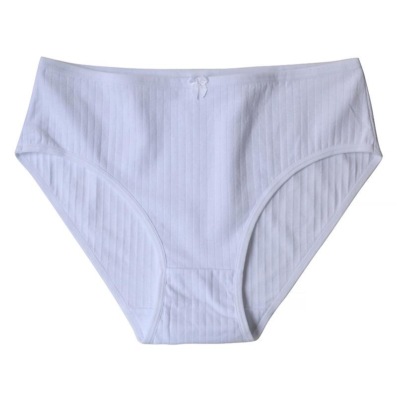 Plus Size High Waist Pure Cotton Women's Panties - Mommy Triangle Style, Autumn Collection