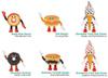 FLAVORS Figure Collection x Complete Set of 6 Full Gachapon Capsule Toy Vol.3 Figures, Set,