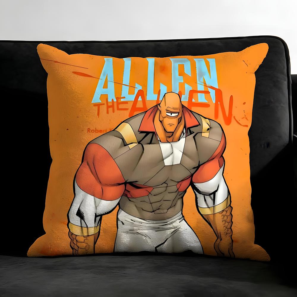 I-Invincible Funnyy Cartoon Cushion Cover Pillowcase Ultra Soft Skin Friendly Fabric Cloud Like Comfort & Concealed Zipper