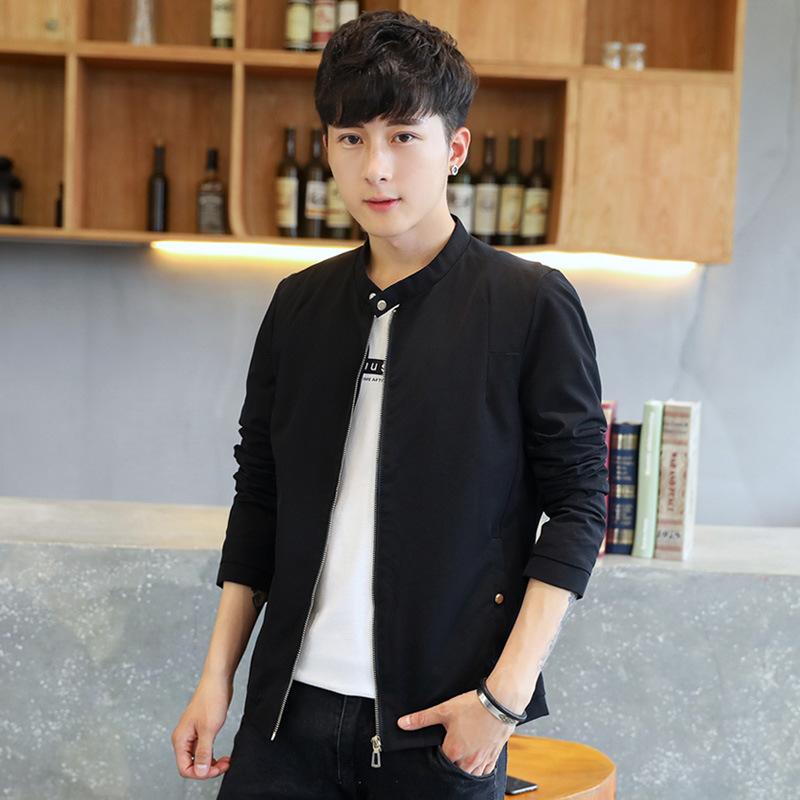 

Весенне-осенняя новая куртка Мужская корейская модная тенденция Весенне-осенний топ Мужская универсальная повседневная бейсбольная форма M