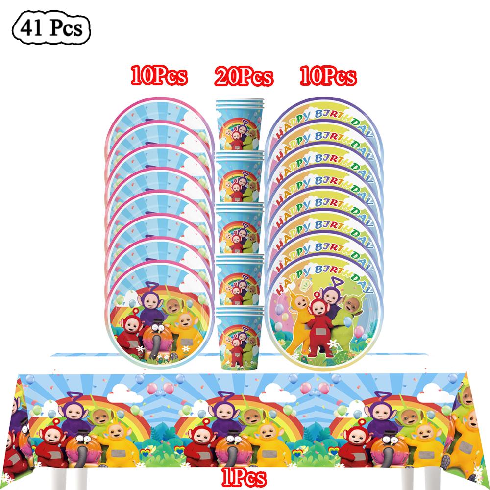 

Декор на День Народження Тінкі Вінкі Антена Дитина Одноразовий Посуд Скатертина Тарілка Чашка Подарунковий Пакет Дитячі Подарунки Товари для Вечірки