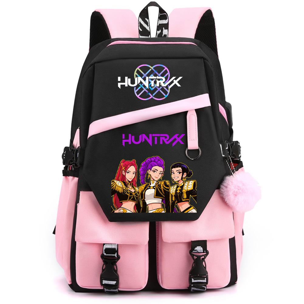 Cartoon K-pop Demon Hunters Printed Large Capacity Backpack for Teenger Student Girl Boy Back To School Bookbag Women Waterproof Travel Bag Kid Gift