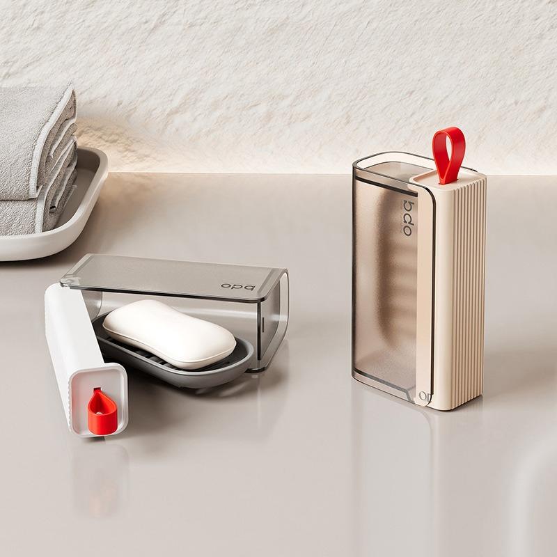 Travel Soap Box with Lid Drain Portable Soap Box Travel New Light Luxury Premium
