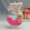 Cute Rabu Doll Digital Candle Cartoon Birthday Cake Decoration Party Decoration DIY Ornaments