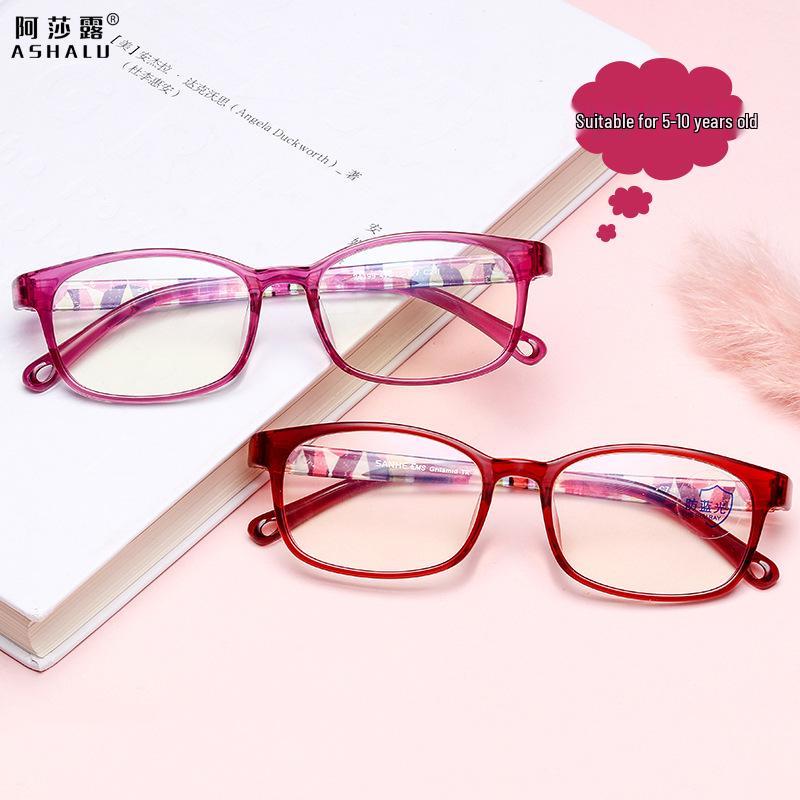Asha Lu Kids’ Ultra-Light Anti-Blue Light TR90 Glasses Frame for Prescription Lenses