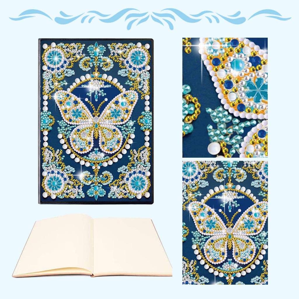 Diamond Painting DIY Notebook: Special-Shaped Shiny Design, 50 Pages, Perfect Christmas Holiday Gift