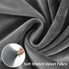 High Back & Universal Velvet Chair Cover Stretch Soft Chair Covers for Dining Room Wedding Hotel Home Decor Seat Case M XL Size