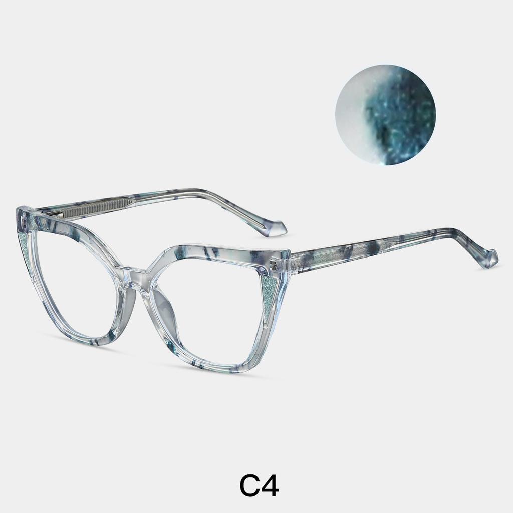 TR90 Anti Blue Light Oversized Cat Eye Reading Glasses Women Ultralight Acetate Computer Eyewear Optical Presbyopia Glasses +1.5