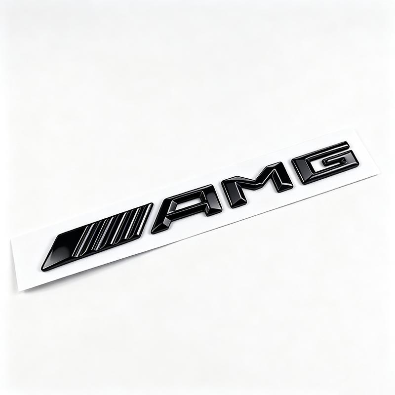 Metalowy emblemat AMG 3D Naklejka na klapę bagażnika samochodowego Zawór opony Do Mercedes Benz AMG Klasa E S C A B W204 W205 W203 W211 W212 CA1