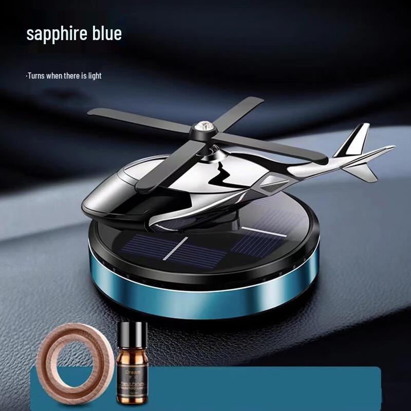 Solar Rotating Airplane Car Air Freshener