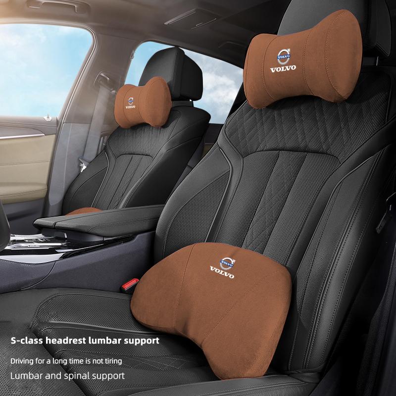 Car Headrest Soft Comfort Lumbar Support Pillow Auto Interior Accessorie For Volvo XC60 XC90 V40 V60 S60 V50 V90 S80 C40 V70 C30