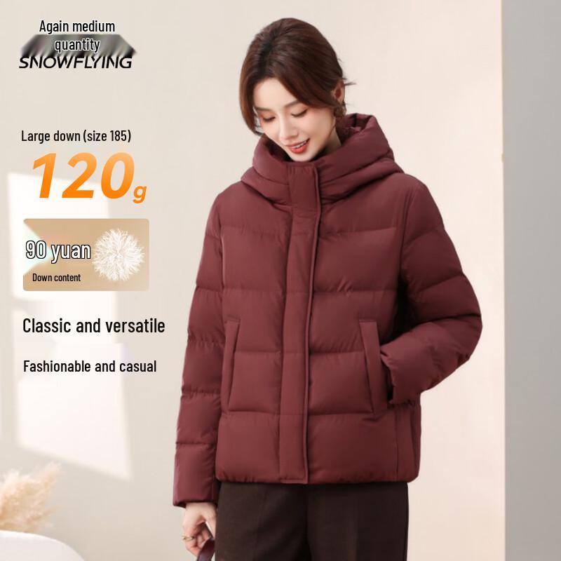 XueZhongFei Women's Winter Hooded Short Down Jacket
