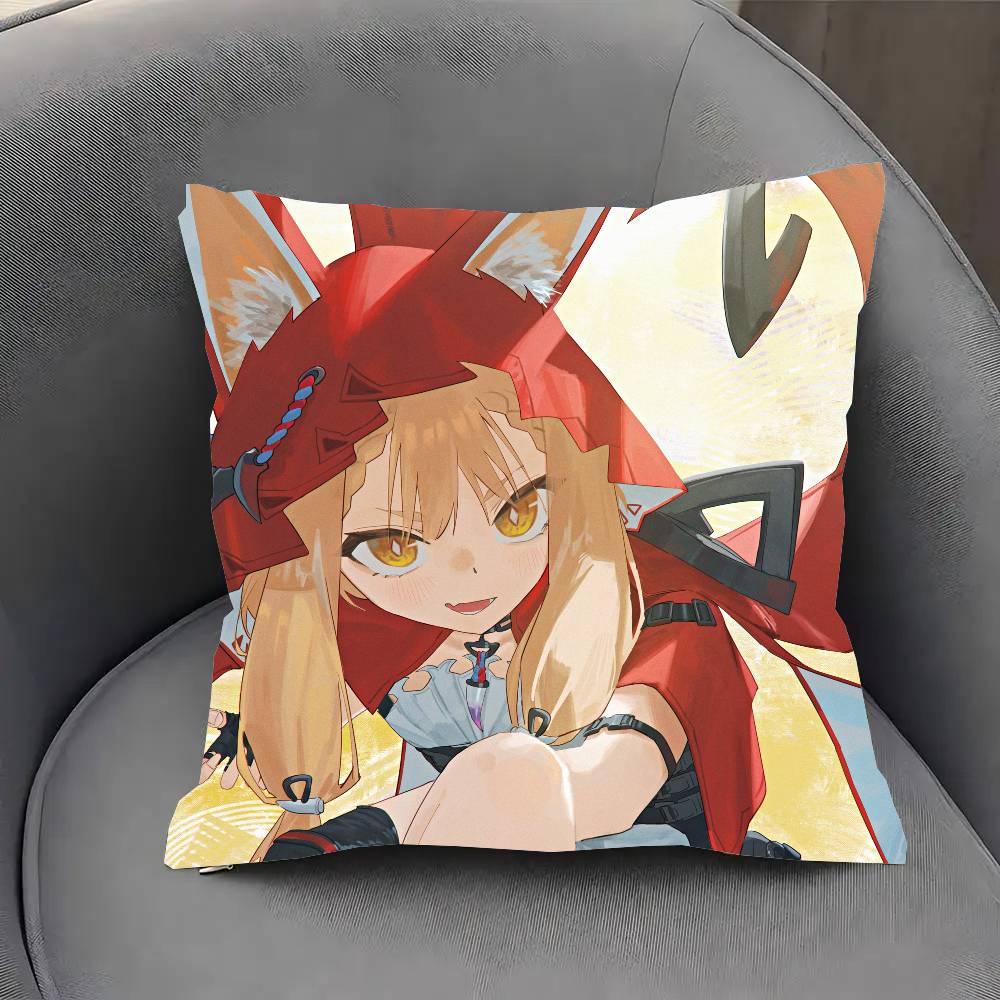 Rossi Anime Arknights Pillow Case Fashion Square Pillowcase Bedroom Sofa Room Ins Decoration Leisure