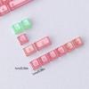 115 Key Full Set Clear PC Keycaps With Coating Dye-sublimation Keycap Enhances Durability And Light Diffusions