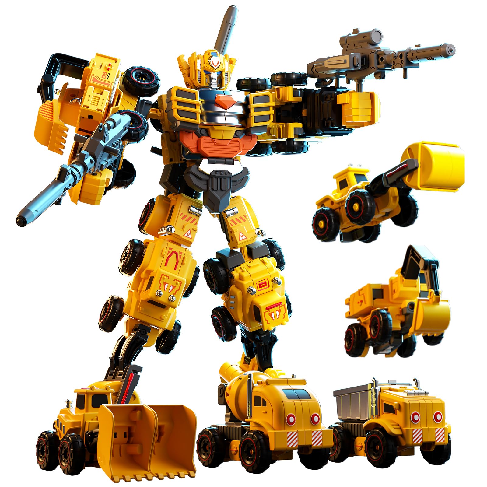 

7JI Трансформирующийся DIY Трансформирующийся Драйв Обучающий Без Батареек Новый Подарок Робот, Игрушка 5-в-1, Машина, Трансформируется, Объединяется, Собирается, Игрушка, Требуется,