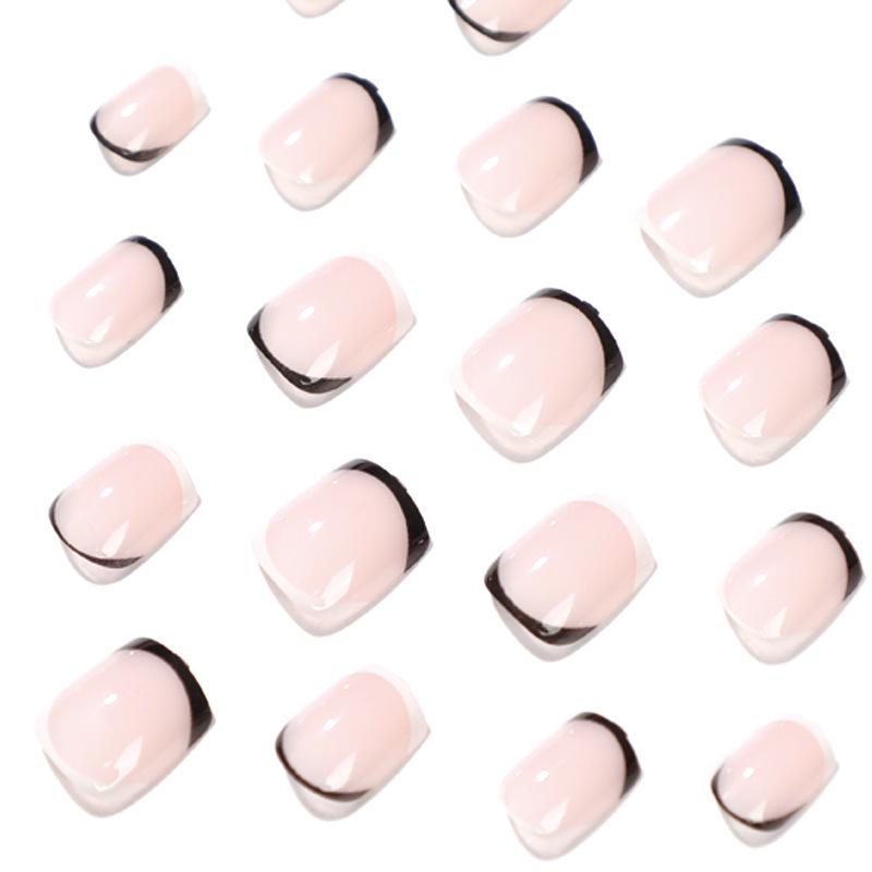 Black & White French Style Wearable Nail Art Pieces