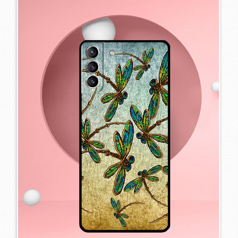 Dragonfly Case For Samsung Galaxy S25 Ultra S25 FE S20 S21 S22 S23 Plus S9 S10 S24 Ultra Cover Funda
