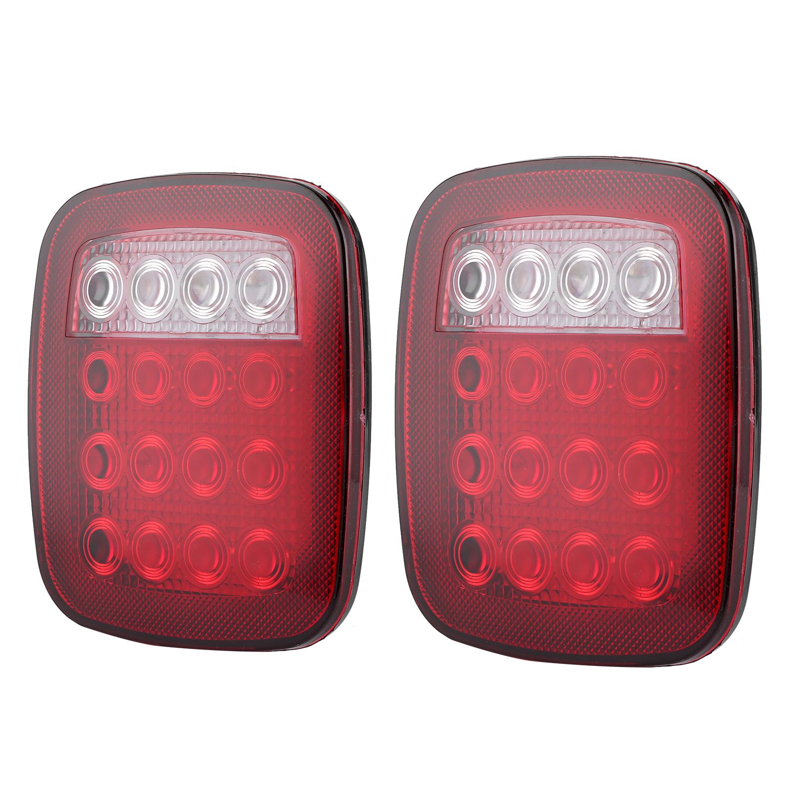 

2 шт. светодиодных задних фонаря, задние стоп-сигналы, стоп-сигналы заднего хода, подходят для Jeep Wrangler CJ 7606