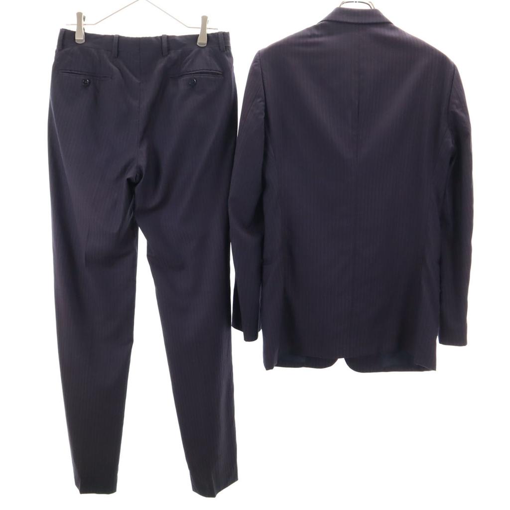 Armani Collezioni Made In Italy Stripe Pants Suit Setup 46 Navy System Men's Used