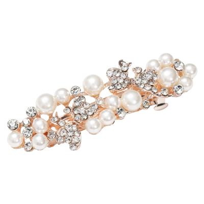TIGLOSS Barrette Pearl Hair Accessory Hair Ornament Hair Clip Wedding Hairpin Hair Clip (Tigloss) (Butterfly)