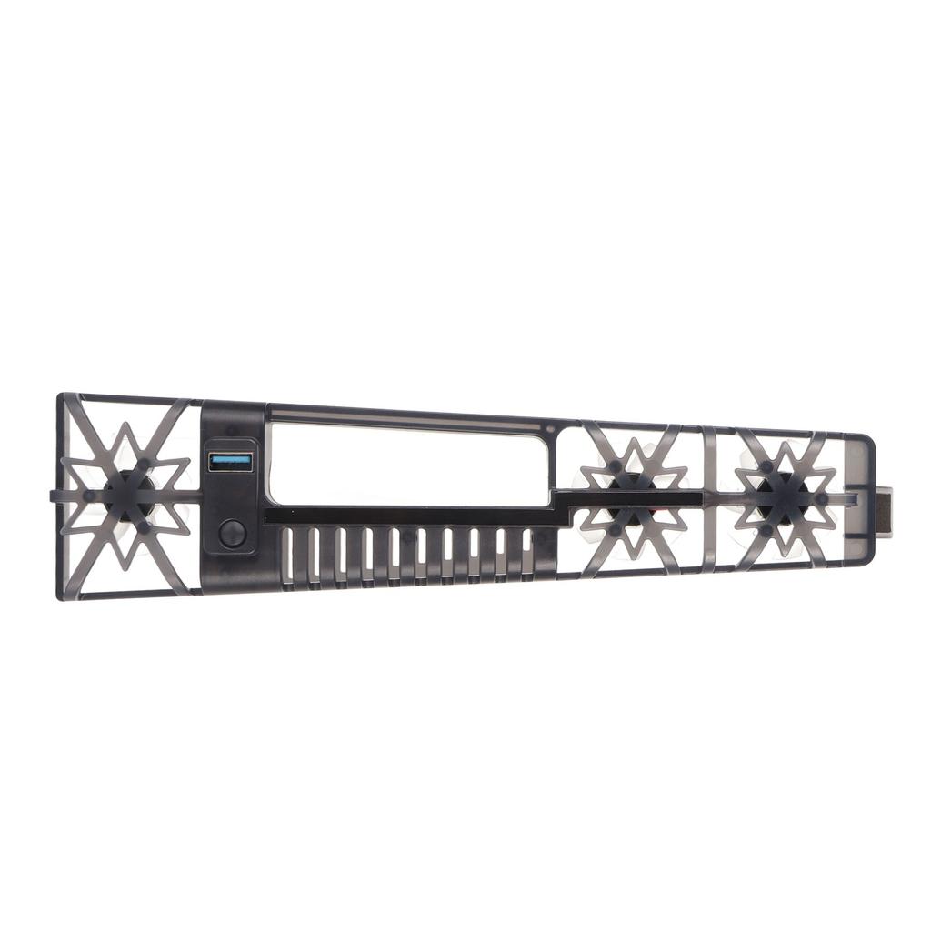 Console Cooling Fan High Speed RGB Light Game Console Cooler with USB 3.0 Port for PS5 Slim Disc Digital Editions Black