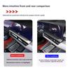 1pcs ABS Carbon Fiber For BMW 5 Series G60 2025-2025 Car central control navigation screen bottom panel sticker Car accessorie