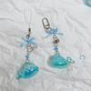 Multicolor Resin Whale Keychain Stylish Beadwork And Decoration Gift For Her